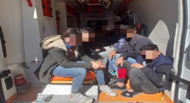 12 kaçak göçmen yakalandı