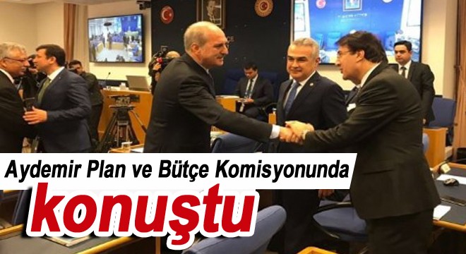 Aydemir Plan ve Bütçe Komisyonunda konuştu