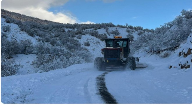 Bingöl'de yoğun kar yağışı: 100 köy yolu kapalı
