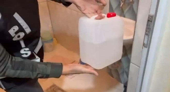 Emniyetten sahte alkol operasyonu