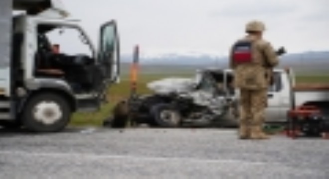 Erzurum'da jandarma bölgesinde trafik kazaları