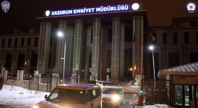 Erzurum'da kaçak göçmen operasyonu