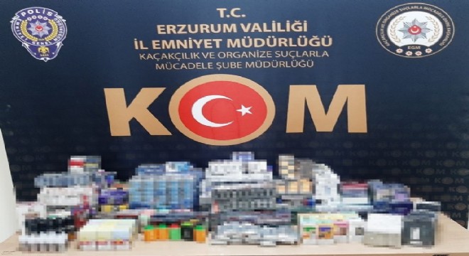 Erzurum’da kaçak sigara operasyonu