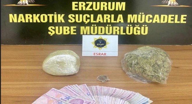 Erzurum da uyuşturucu operasyonu