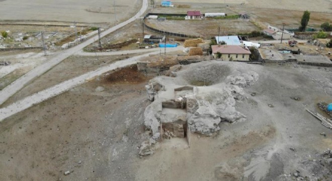 Erzurum’daki 6 bin yıllık höyükte kalıntılara rastlandı