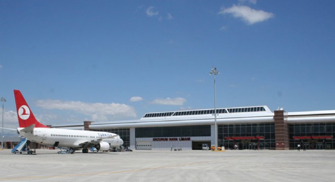 Erzurum havalimanı 534 bin yolcu ağırladı