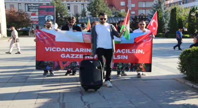 Gazze için yürüdüler