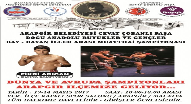 MuayThai Şampiyonası 13-14 mayısta