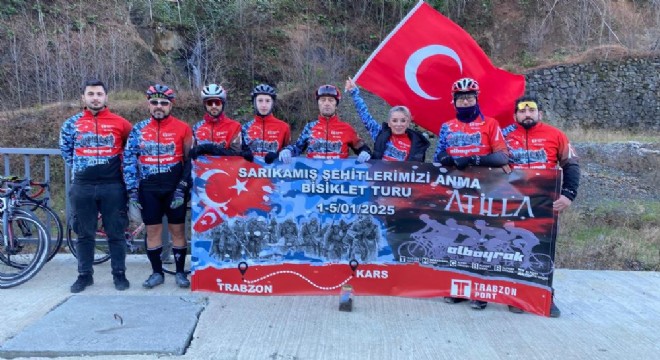 Sarıkamış şehitleri anısına pedal çeviriyorlar