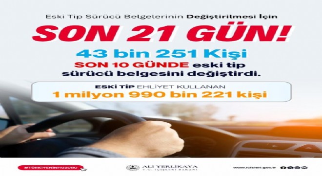 Son 21 gün, süre uzatılmayacak