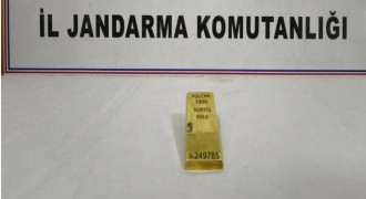 1 kiloluk kültçe altın ele geçirildi
