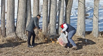 Aşkale'de yaban yaşamına destek