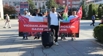 Gazze için yürüdüler