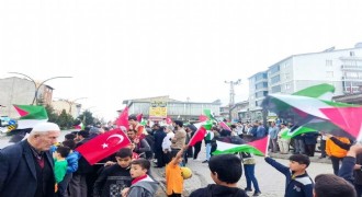 Gazzeli mazlumlar için yürüdüler
