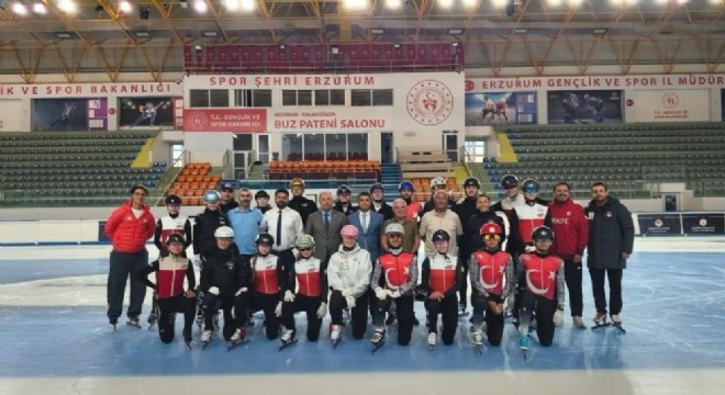 Erzurum'da Short Track Yeni Sezon Hazırlık Kampı