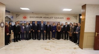 Erzurum adliyesi HSK Heyetini ağırladı